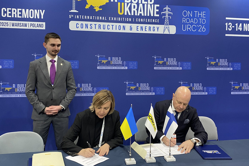 Honkarakenne jälleenrakentaa koulun ja asuntolan Ukrainaan