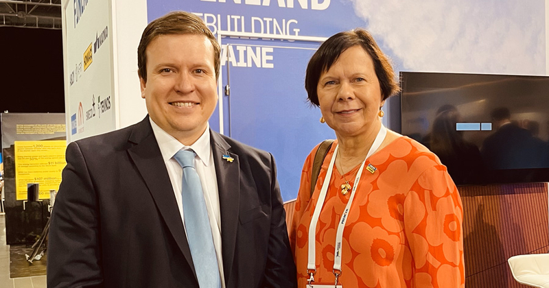 “We will build Ukraine back better” – Greetings from EastCham’s CEO Jaana Rekolainen from the ReBuild Ukraine fair
