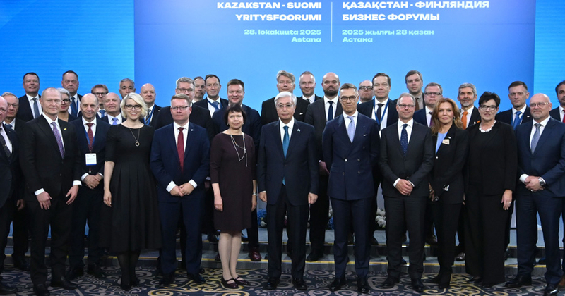 Presidentti Tokajev kiittelee suomalaisia yrityksiä Kazakstaniin toimitetuista ratkaisuista